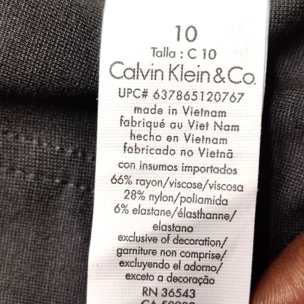 Calvin Klein Jeans Women’s Gray Slim Fit Stretch Pants Trousers Size 10 - Picture 6 of 8